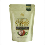 300 Cápsulas ORE Aceite de Orégano 80% Carvacrol + 5% Timol con Aceite de Coco EV | 300 pzas 500 mg | Orgánico Silvestre | Softgels