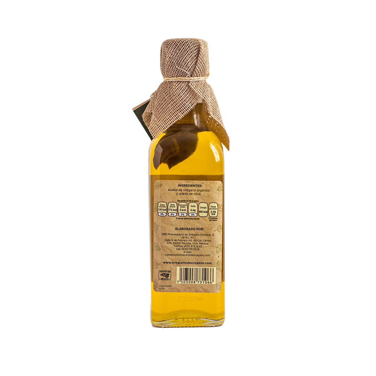 Aceite de Orégano Gourmet ORE 250 ml