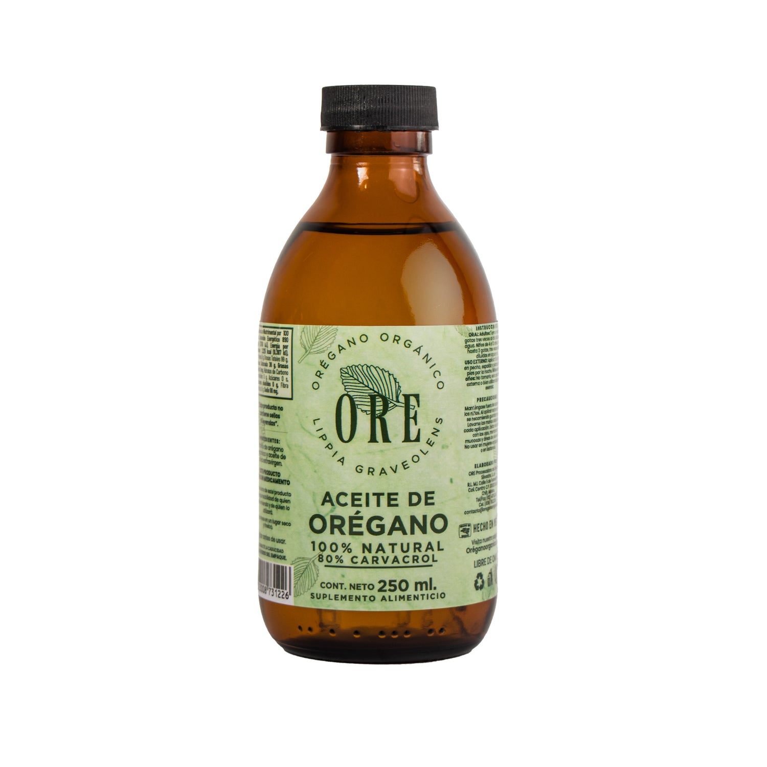 Aceite Esencial de Orégano Orgánico ORE 250 ml