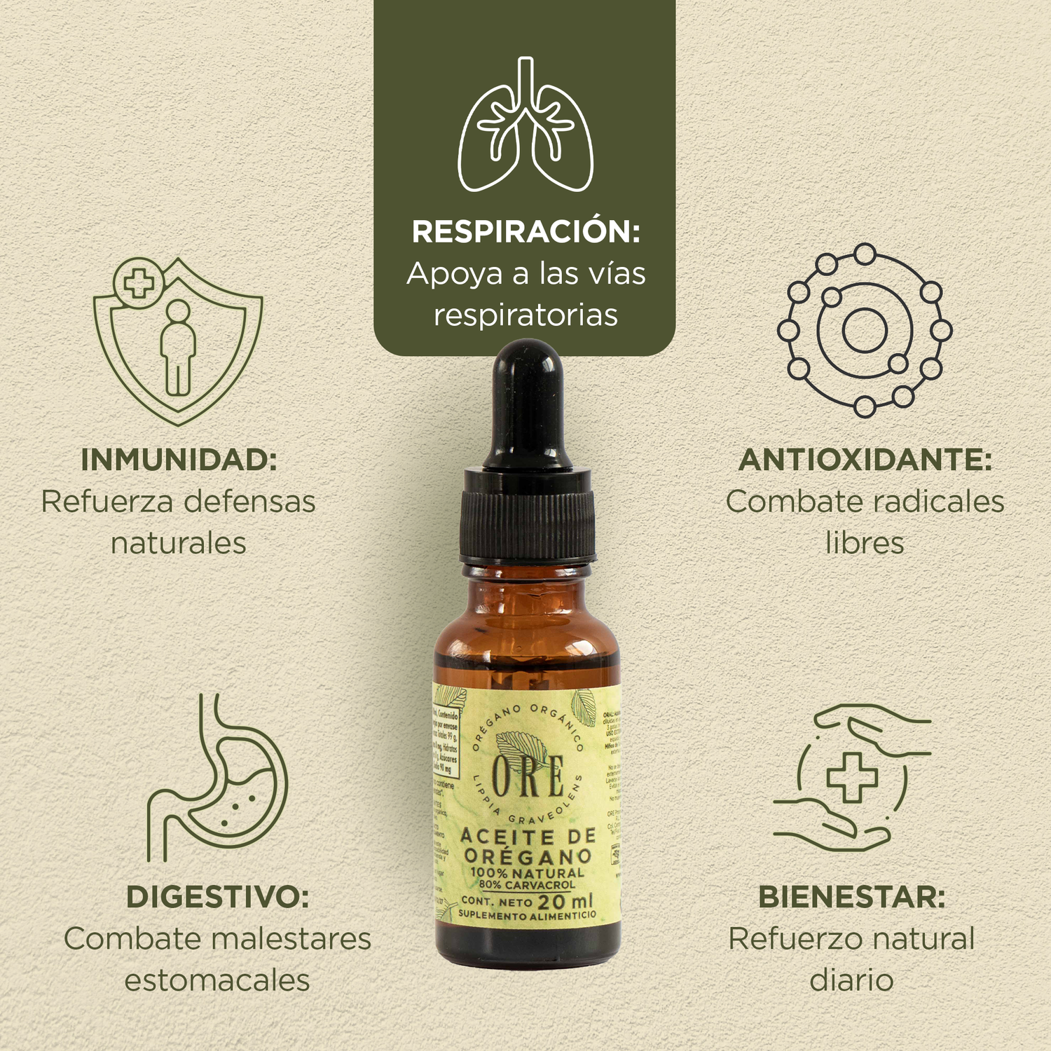Aceite de Orégano Orgánico ORE 20 ml
