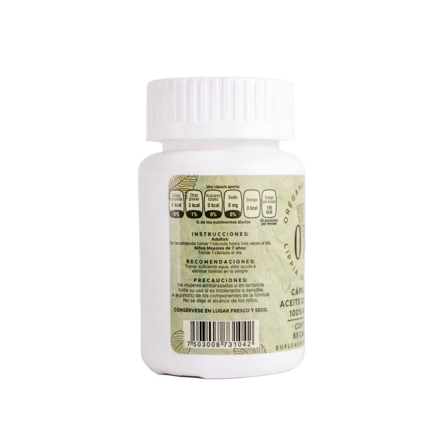Cápsulas de Aceite de Orégano Orgánico en gel 200 mg Kit 2 pz, , 80% Carvacrol