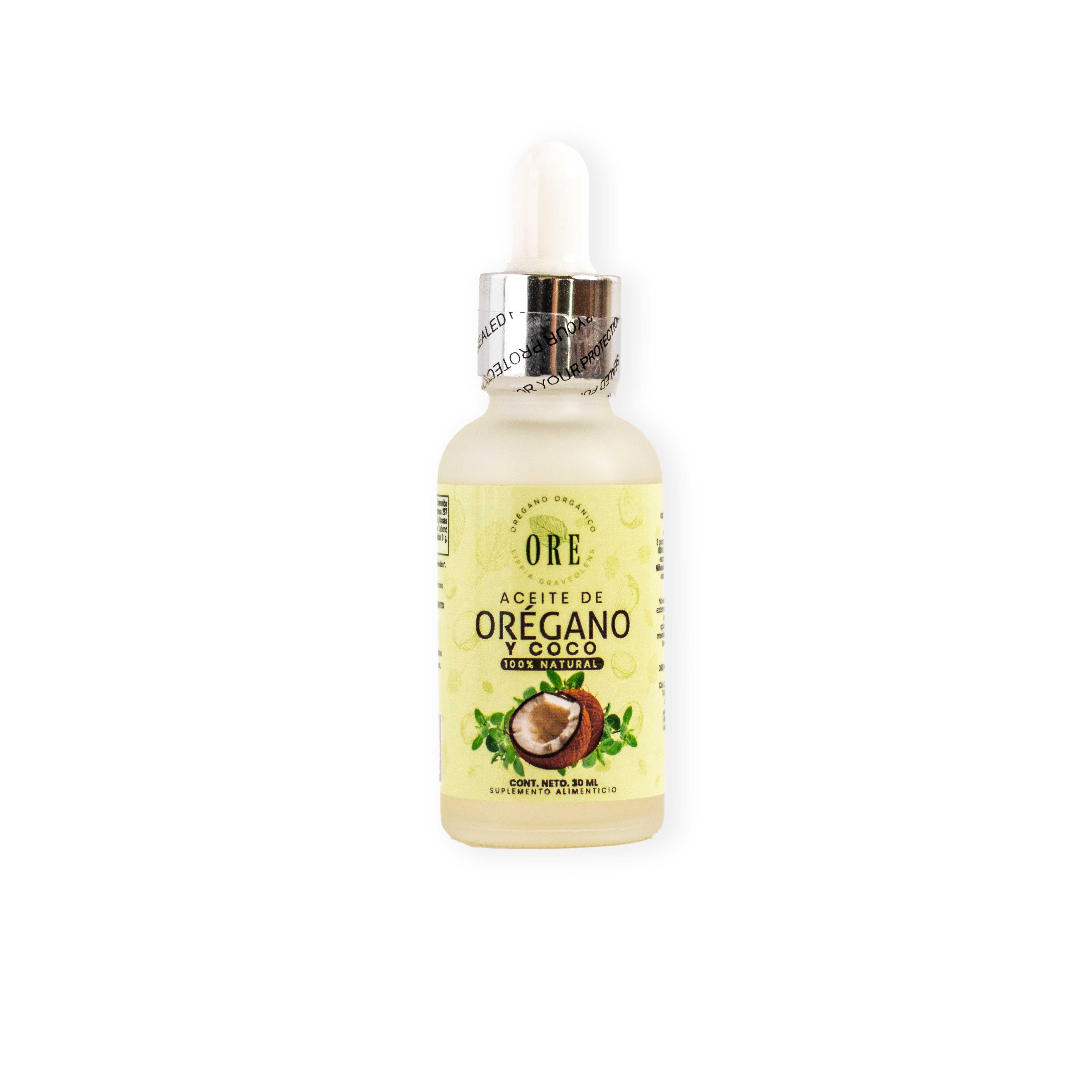 ACEITE DE OREGANO Y COCO ORGANICO 30 ML – oreaceitedeoregano