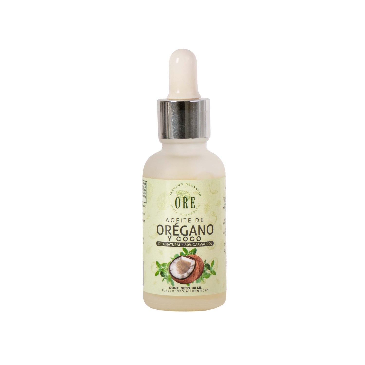 ACEITE DE OREGANO Y COCO ORGANICO 30 ML