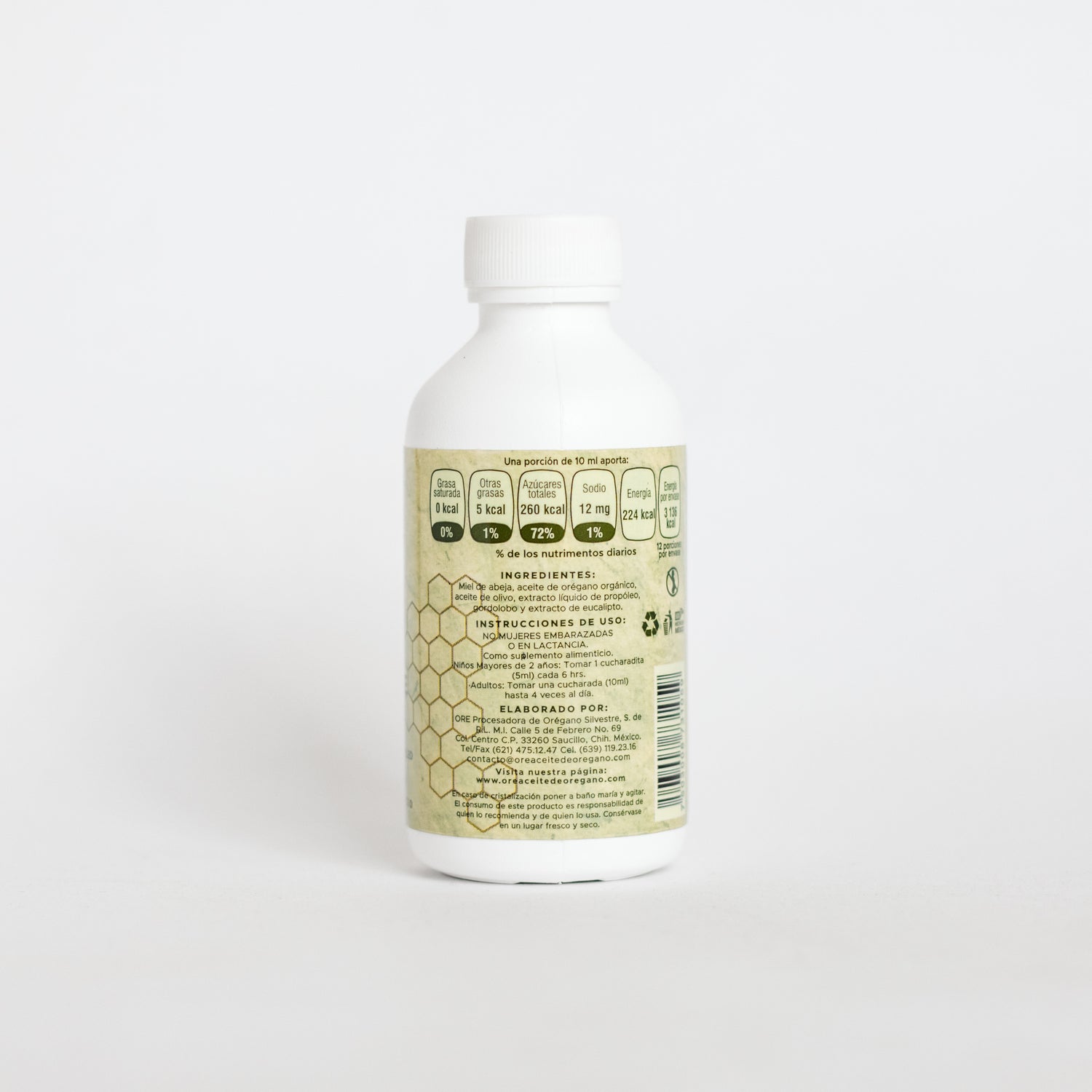 Jarabe de Miel y Orégano ORE 120 ml