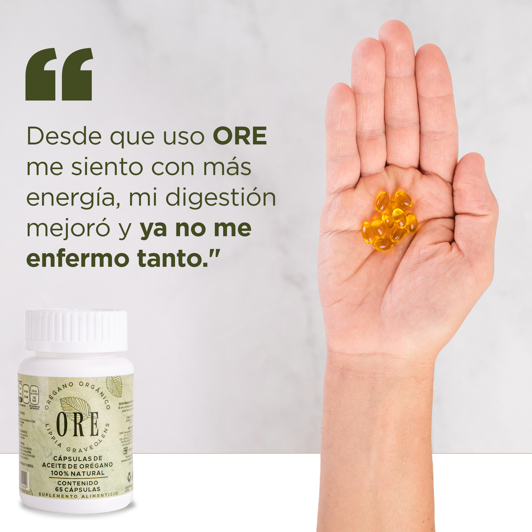 Cápsulas de Aceite de Orégano Orgánico en gel 200 mg Kit 2 pz, , 80% Carvacrol