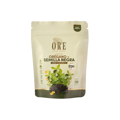 Ore Cápsulas Aceite De Orégano Y Semilla Negra 120 Pz
