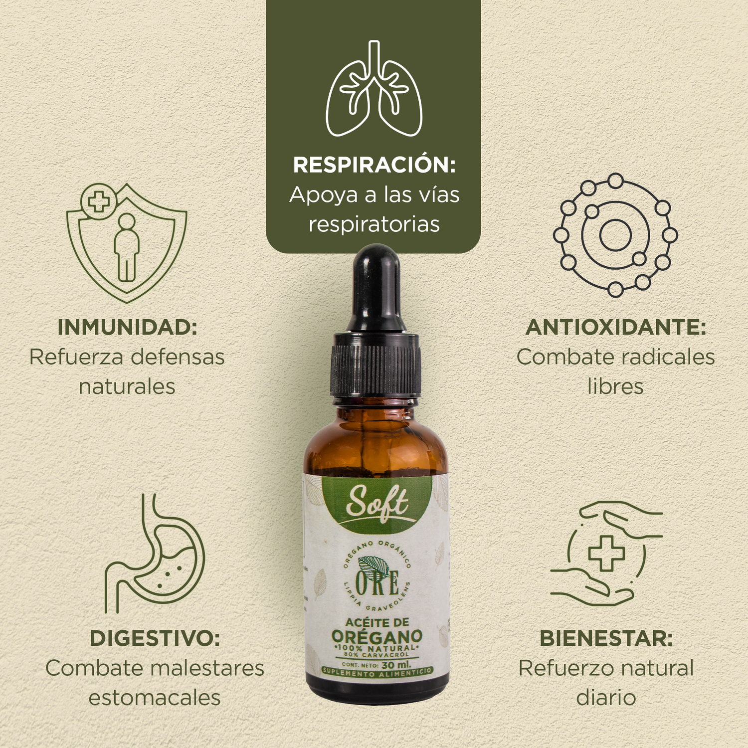Aceite de Orégano Soft 30 ml