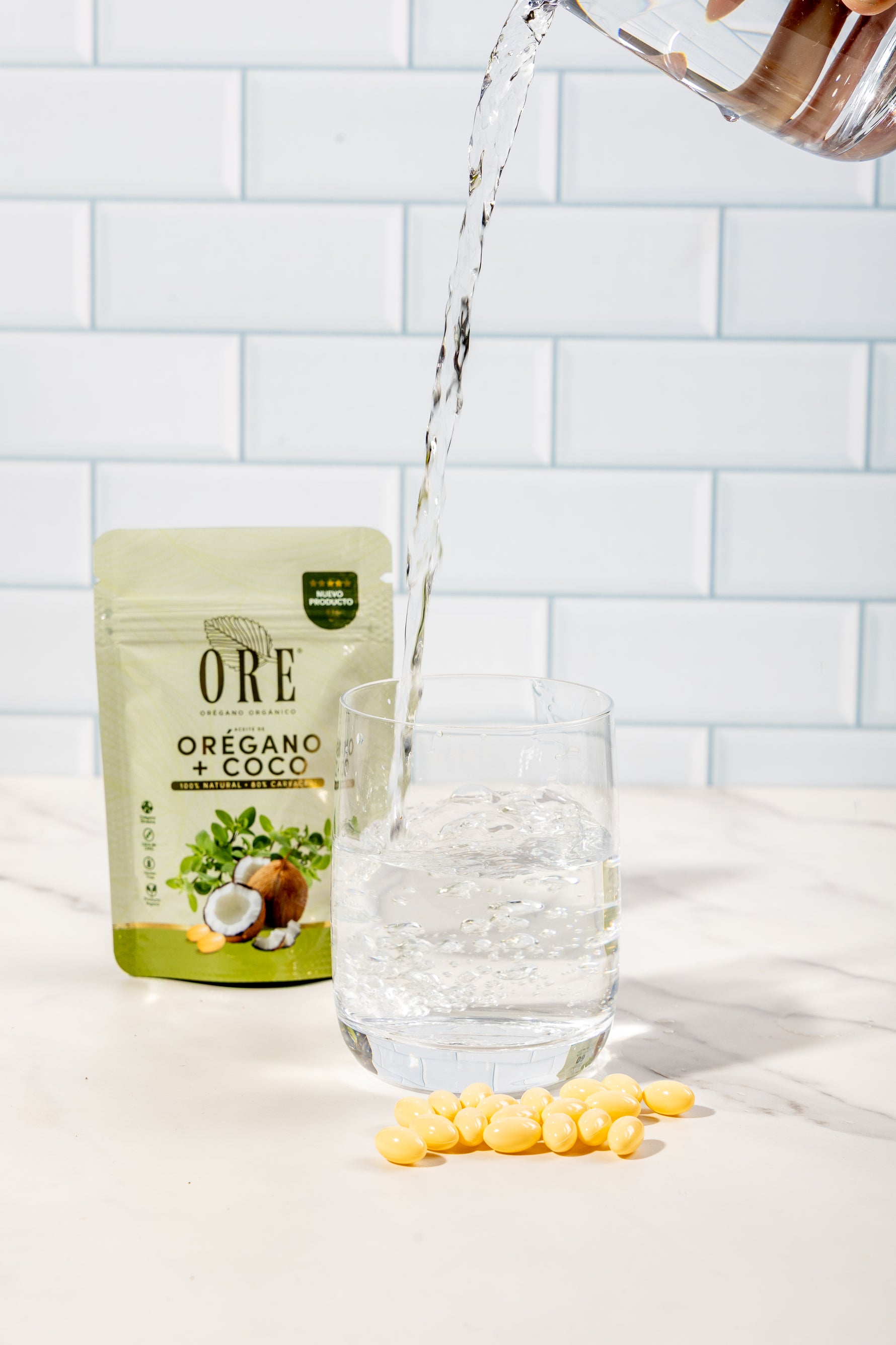 Aceite De Orégano Y Coco Ore 60 Cápsulas Softgel Orgánico 80 % Carvacrol